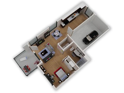 Capitol Yard Apartments_ West Sacramento CA_Floor Plan_Studio 2